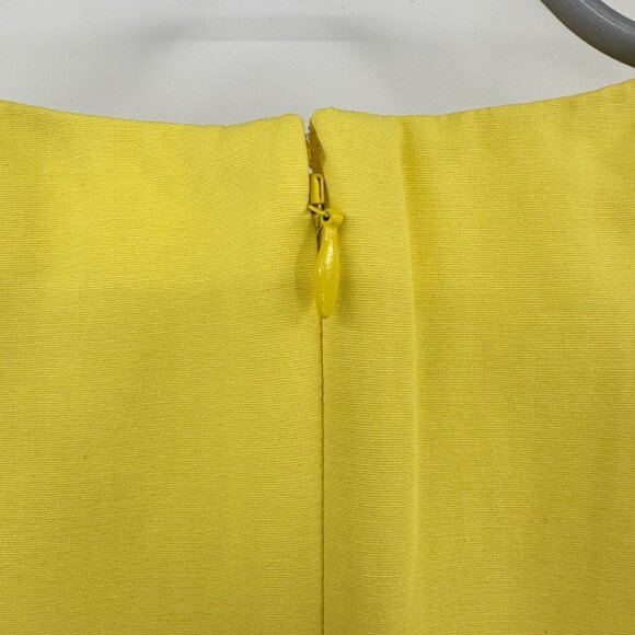 Tuckernuck Women's Citron Feather Jamie Midi Dress sz M Jacquard Yellow NWT - Picture 4 of 8